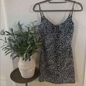 Black and White Spotted Dress